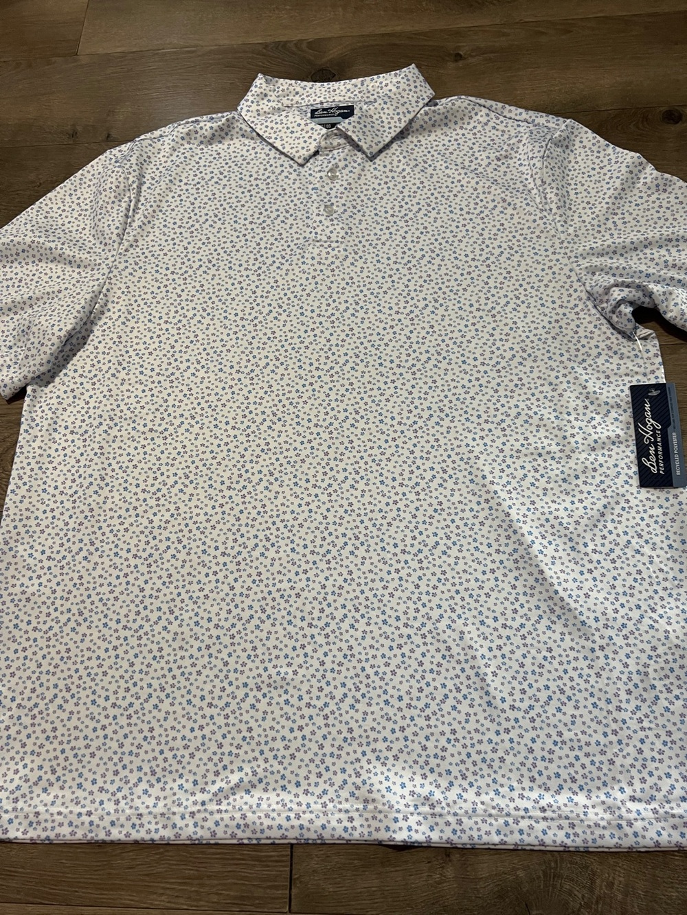 Ben Hogan Performance Confetti Floral Polo Shirt Size XL New